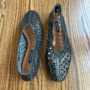 Margaux The Woven Paz flat, black, sz 41/10